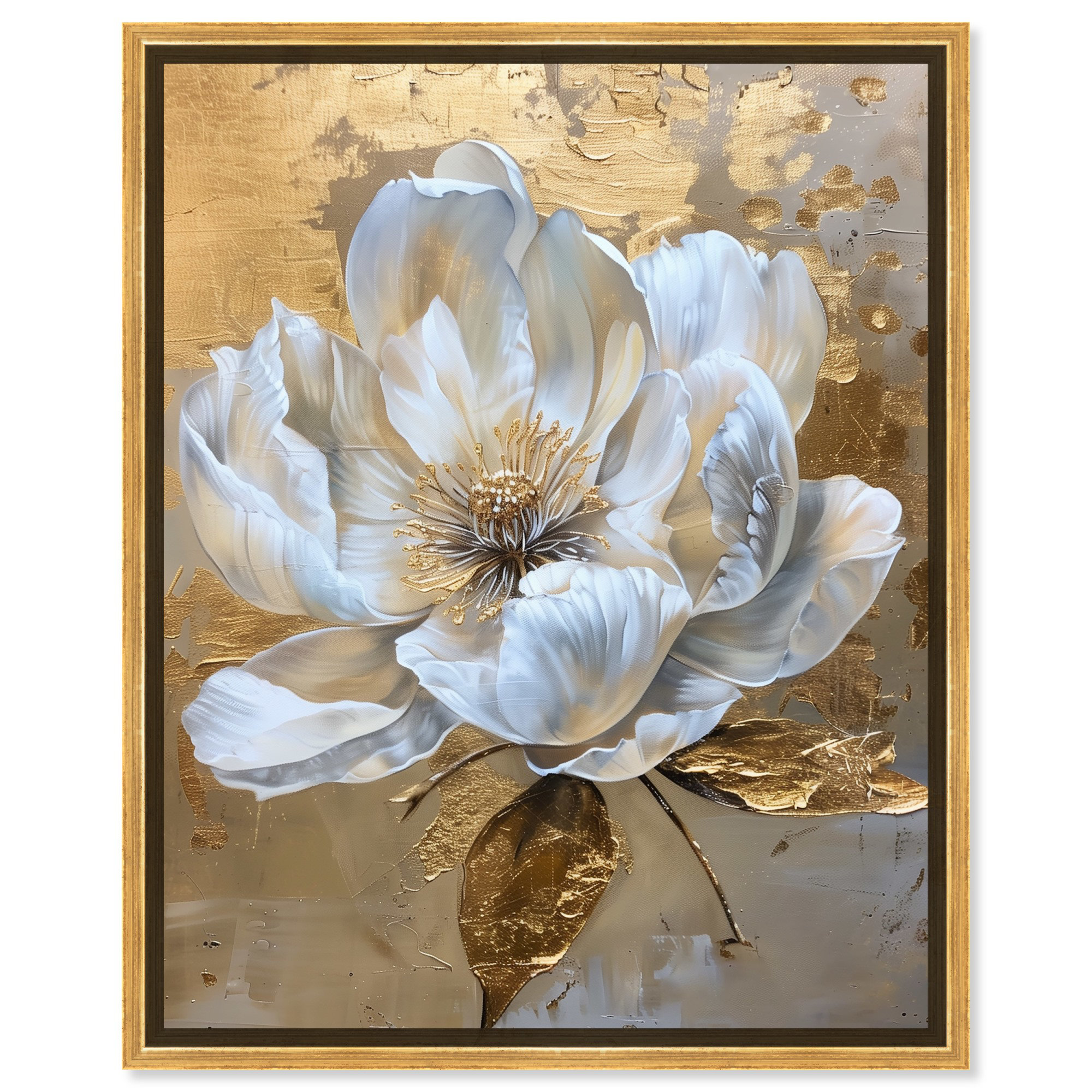 Art Remedy Athenas Flower Canvas Glamorous Feminine Wall Art by